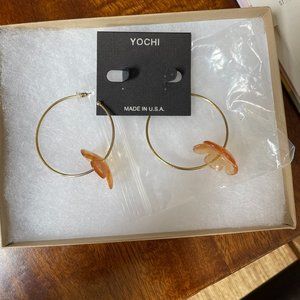 Yochi Floating Flower Earings